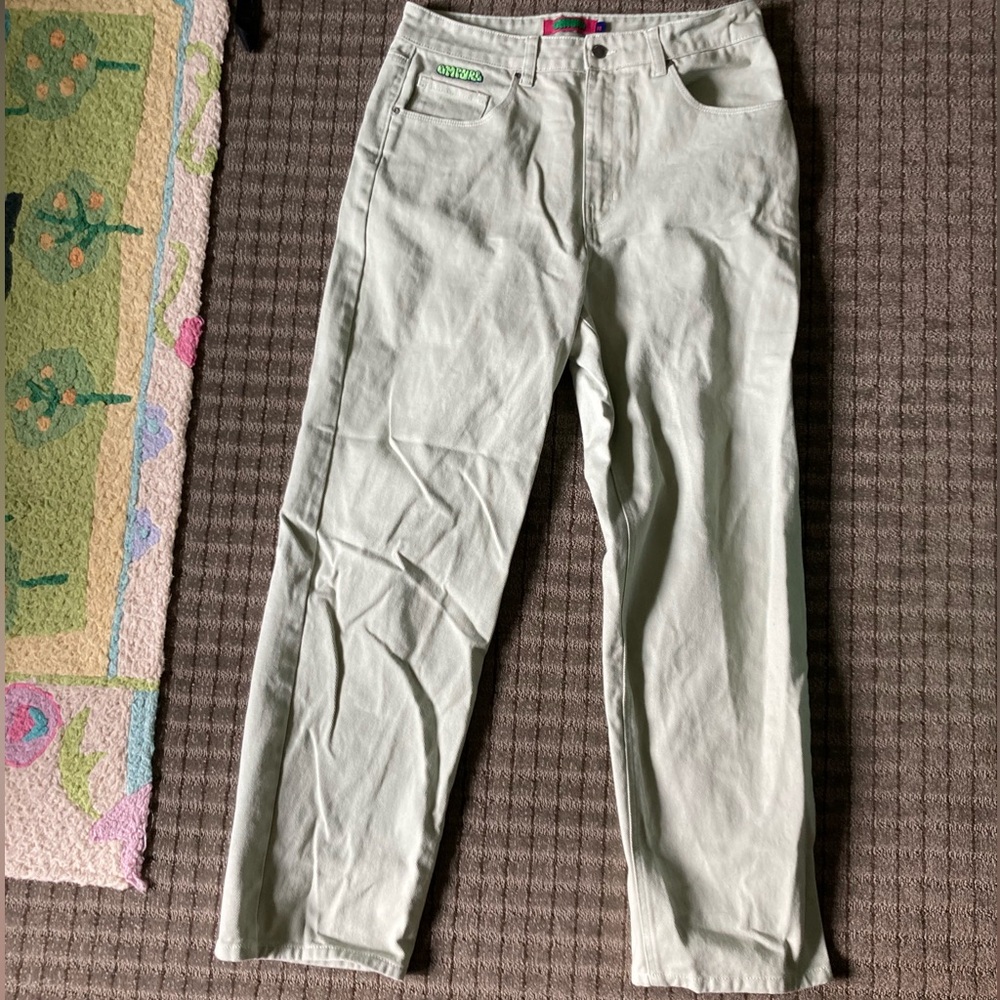 Light Green Empyre Baggy Jeans
